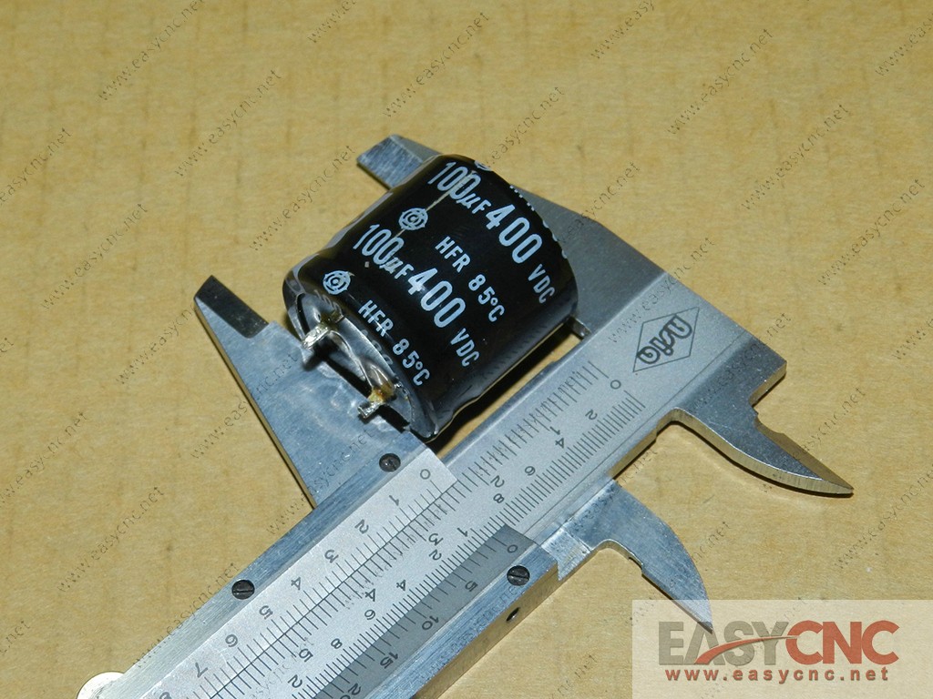100uf 400VDC Hitachi capacitor 25*25mm used