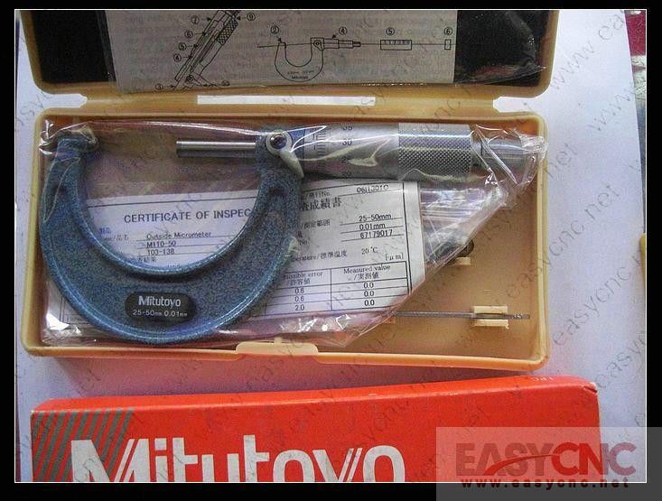 103-138(25-50mm 0.01) Mitutoyo micrometer new