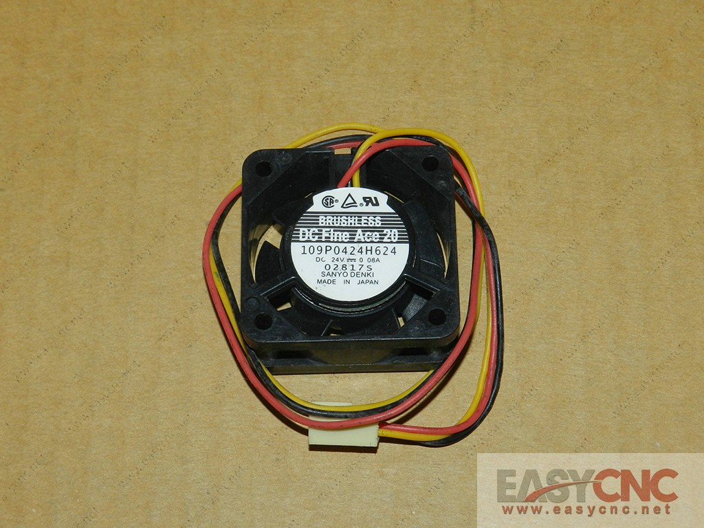 109P0424H624 Sanyo fan DC24V 0.08A 40*40*20mm new