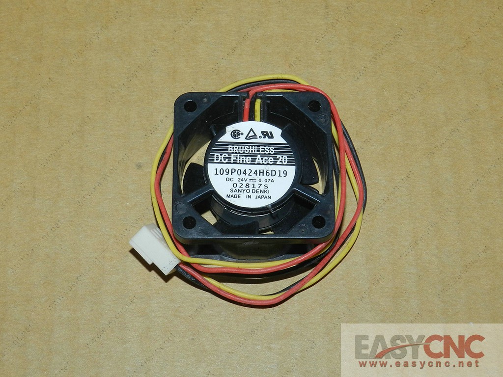 109P0424H6D19 Sanyo fan DC24V 0.07A 40*40*20mm new