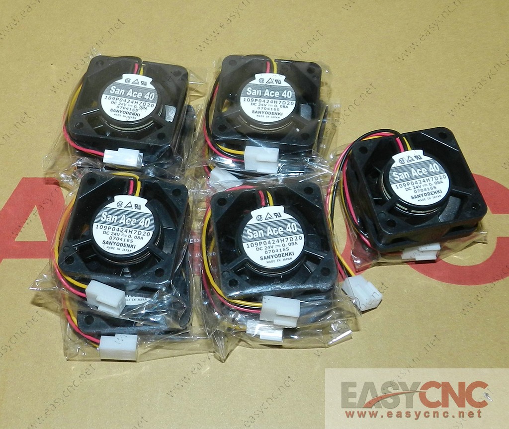 109P0424H7D20 Sanyo Fan SanAce40 24V 0.08A 40*40*15mm new