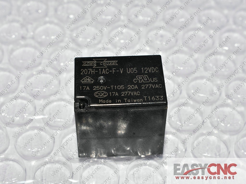 207H-1AC-F-V U05 12VDC Songchuan realy new