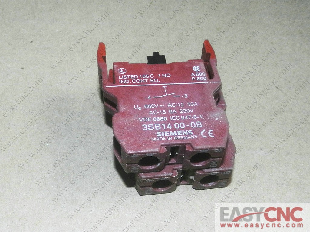 3SB1400-0B Siemens contact block used