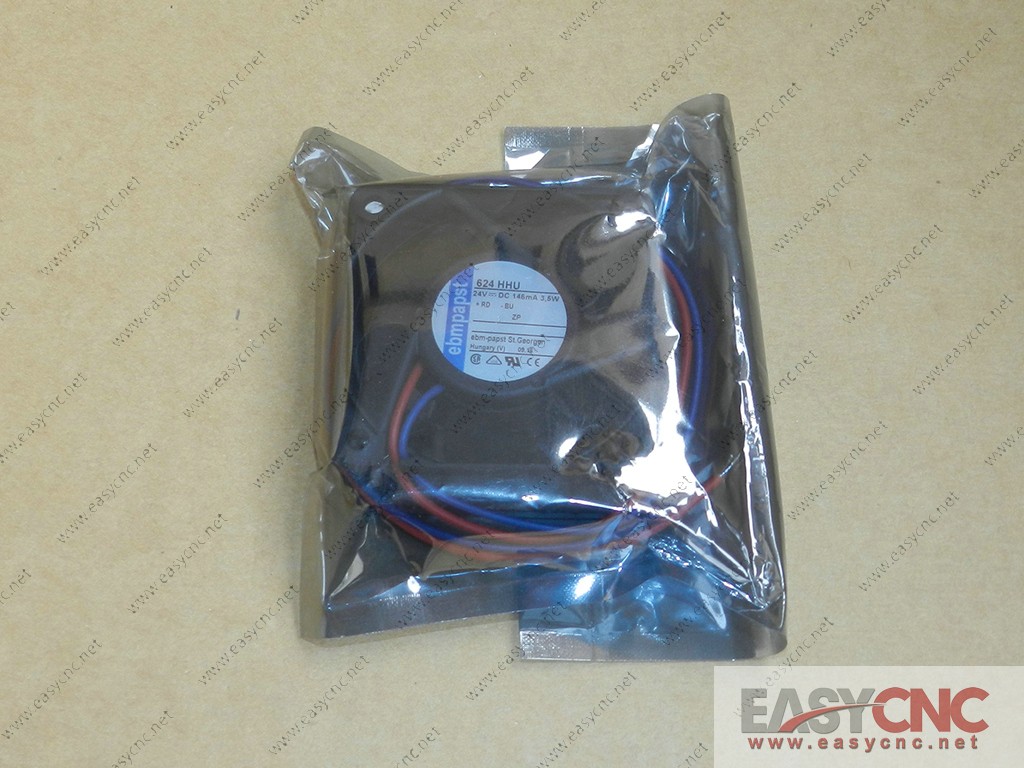 624HHU ebmpapst fan 24vdc 146ma 3.5W 60*60*25mm new
