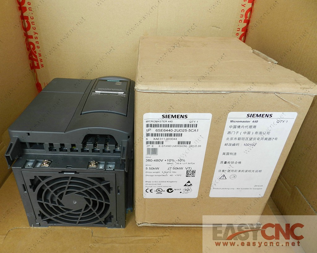 6SE6440-2UD25-5CA1 Siemens micromaster 440 AC drive 380-480V 5.5KW new