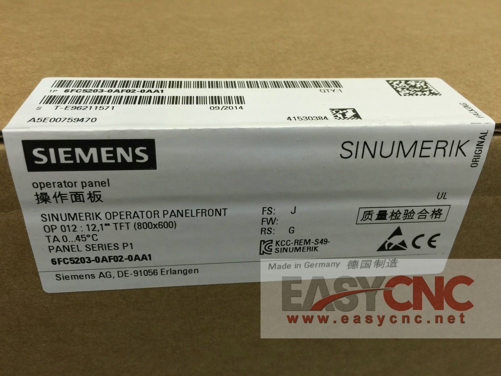6FC5203-0AF02-0AA1 SIEMENS OPERATOR PANEL new