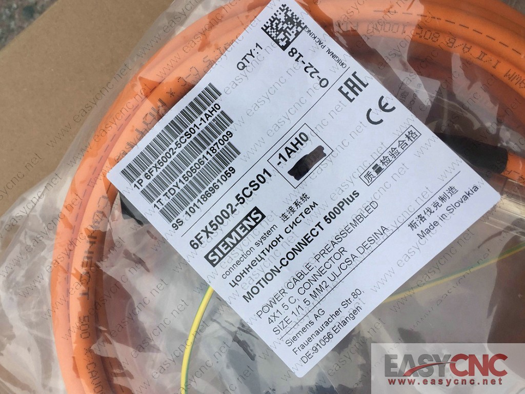 6FX5002-5CS01-1AH0 7m Siemens power cable new