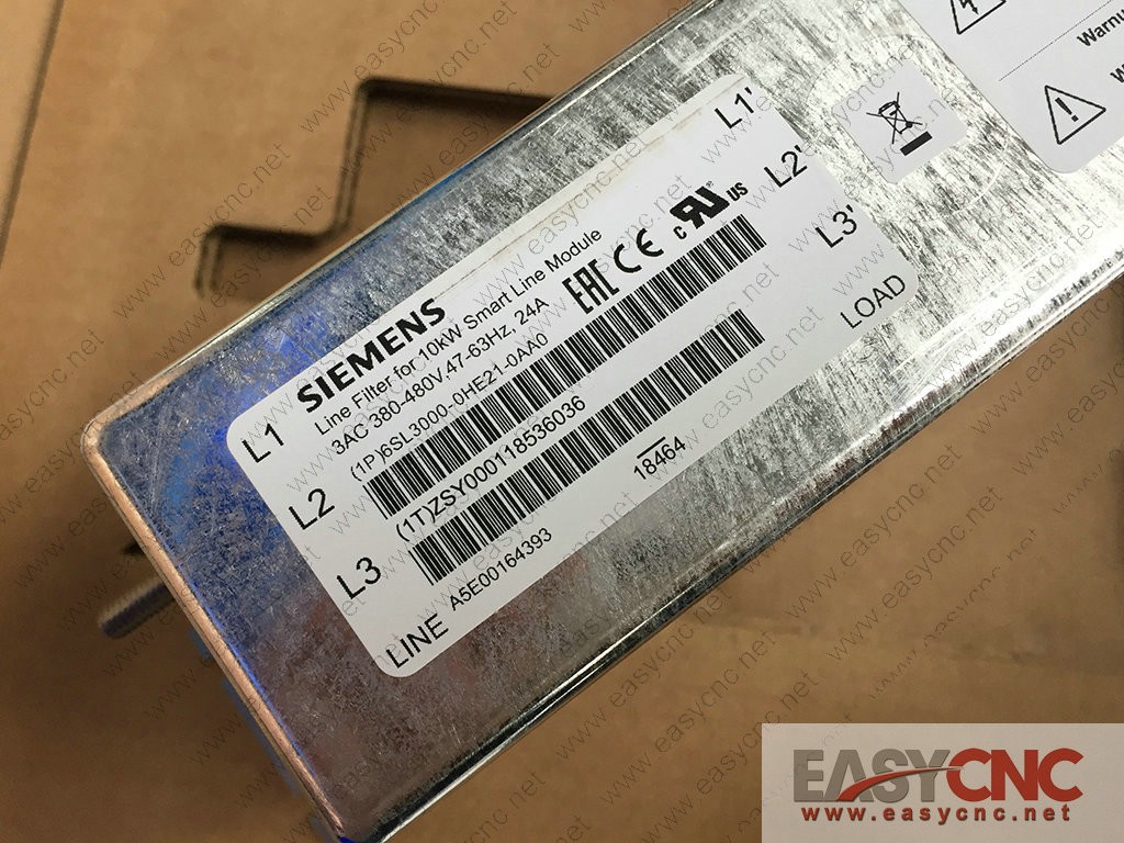 6SL3000-0HE21-0AA0 Siemens line fiter for 10kw smart line module new