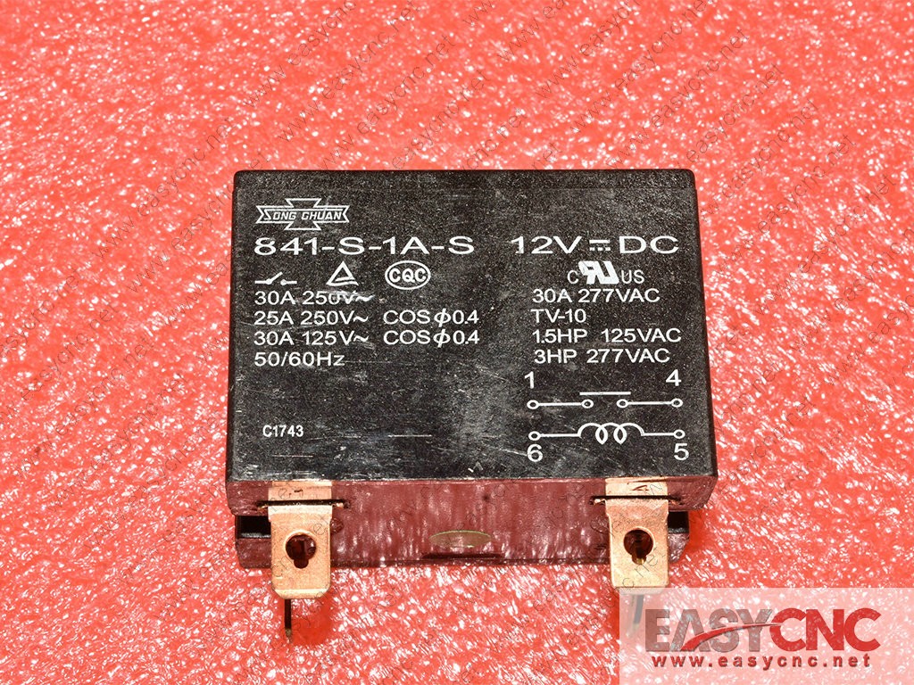 841-S-1A-S 12VDC Songchuan realy used