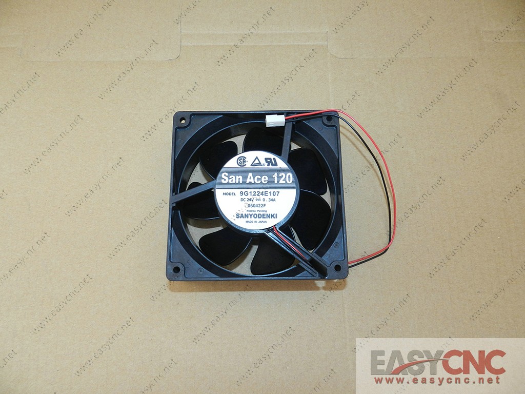 9G1224E107 Sanyo fan DC24V 0.34A 120*120mm new