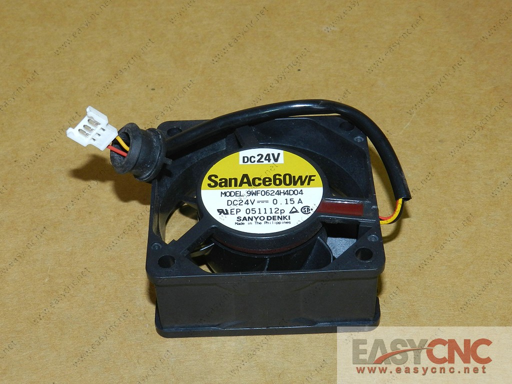9WF0624H4D04 Sanyo Fan SanAce60WF DC24V 0.12A 60*60*15mm new