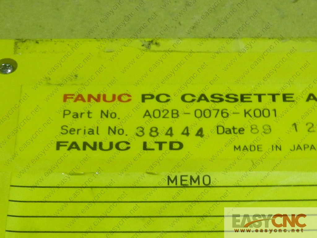 A02B-0076-K001 Fanuc pc cassette used
