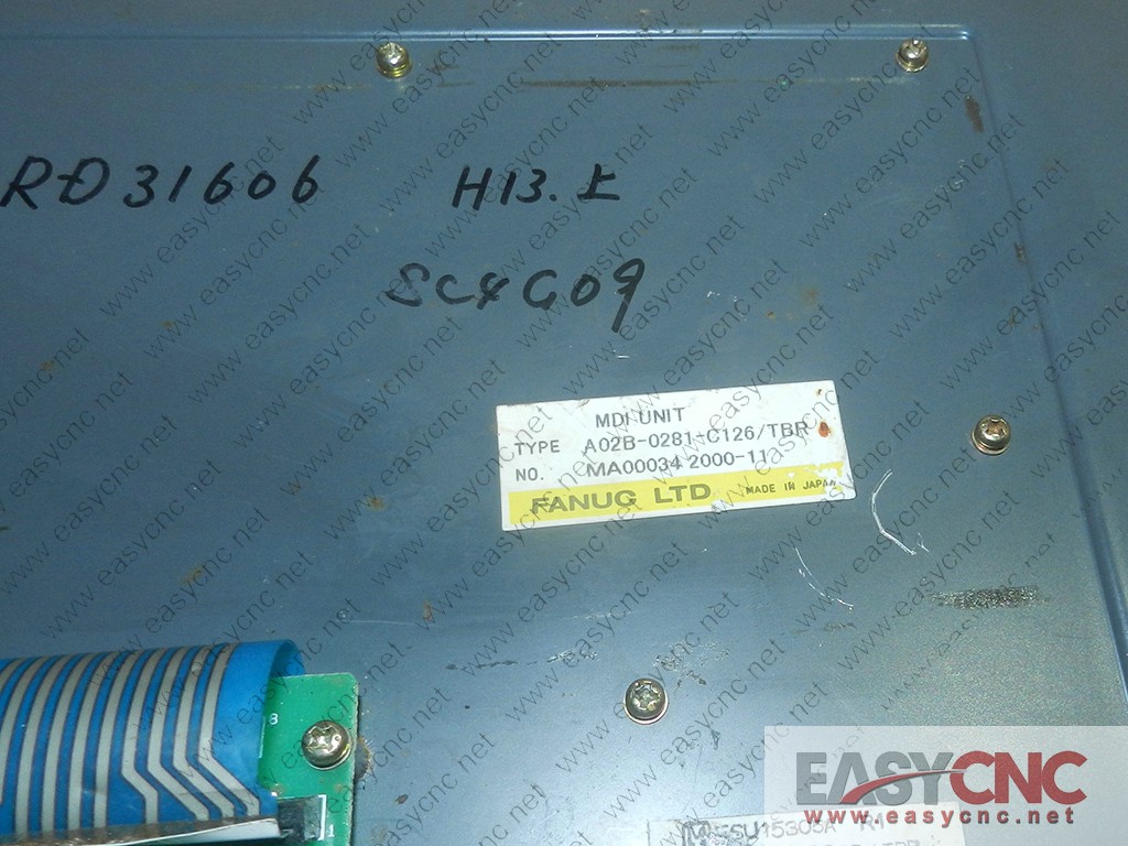 A02B-0281-C126#TBR Fanuc MDI unit used