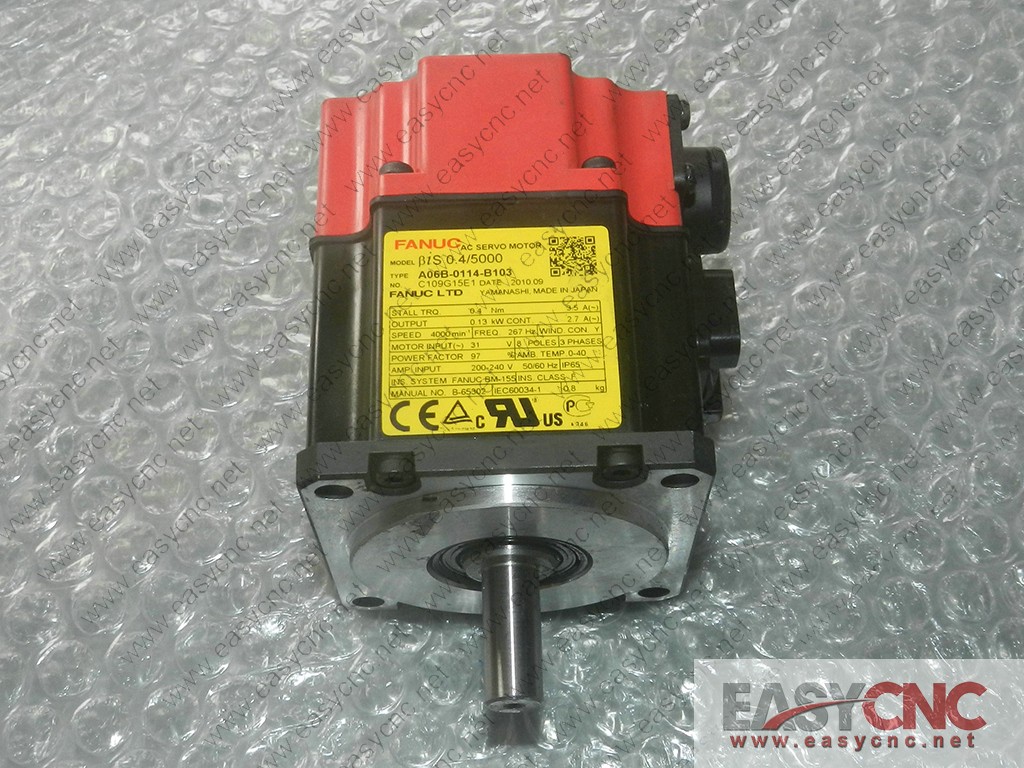 A06B-0114-B103 Fanuc ac servo motor Bis0.4/5000 used