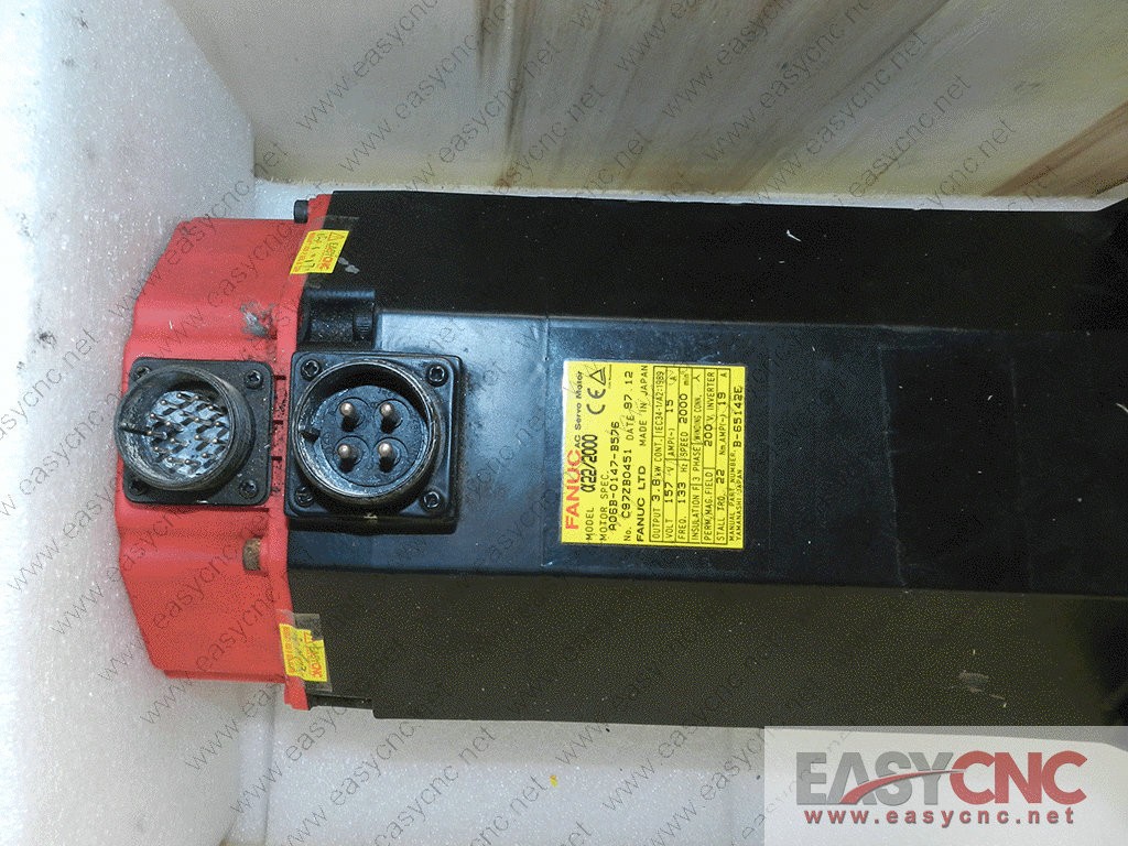 A06B-0147-B576 Fanuc ac servo motor a22/2000 used
