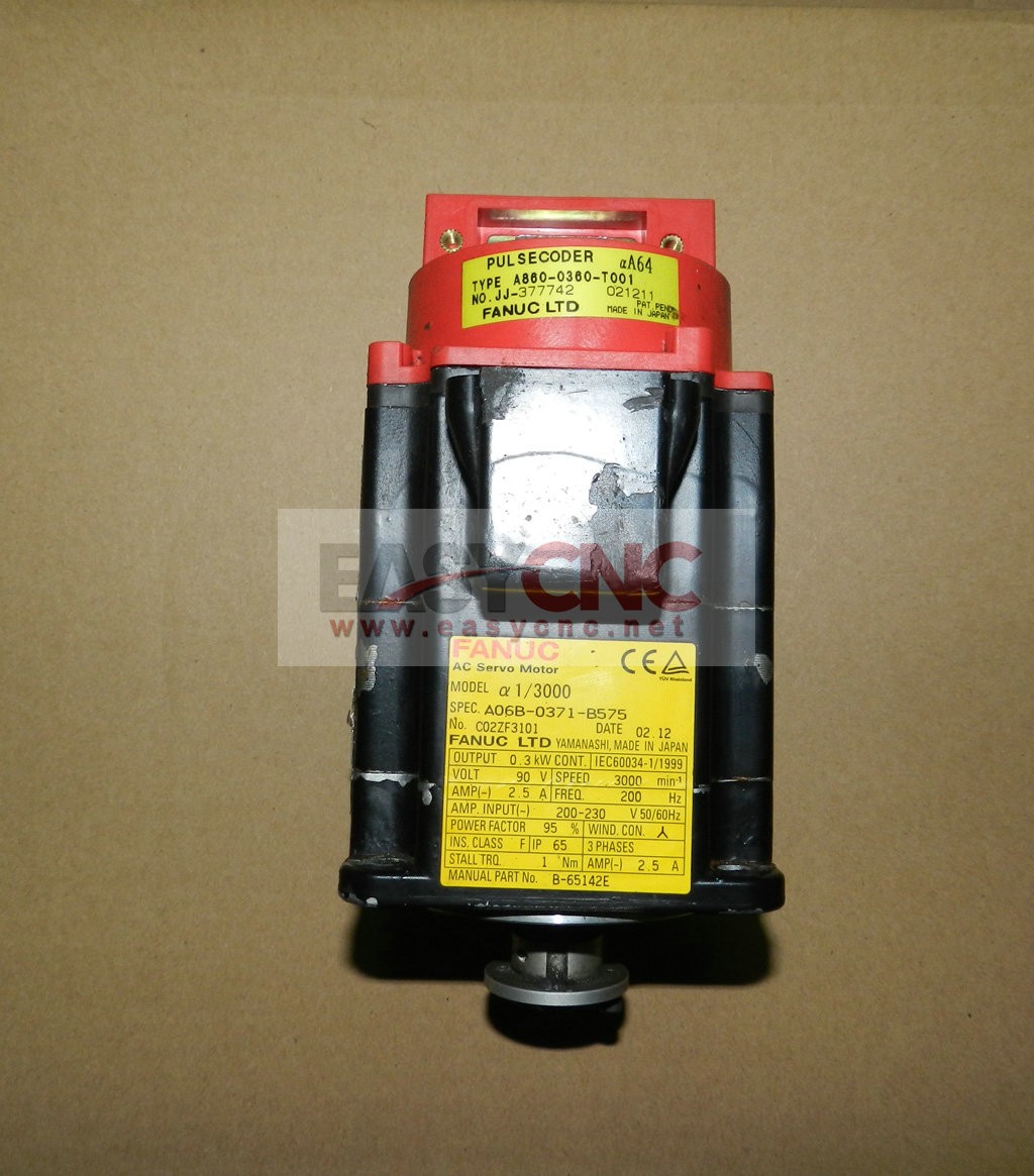 A06B-0371-B575 Fanuc ac servo motor a1/3000 used