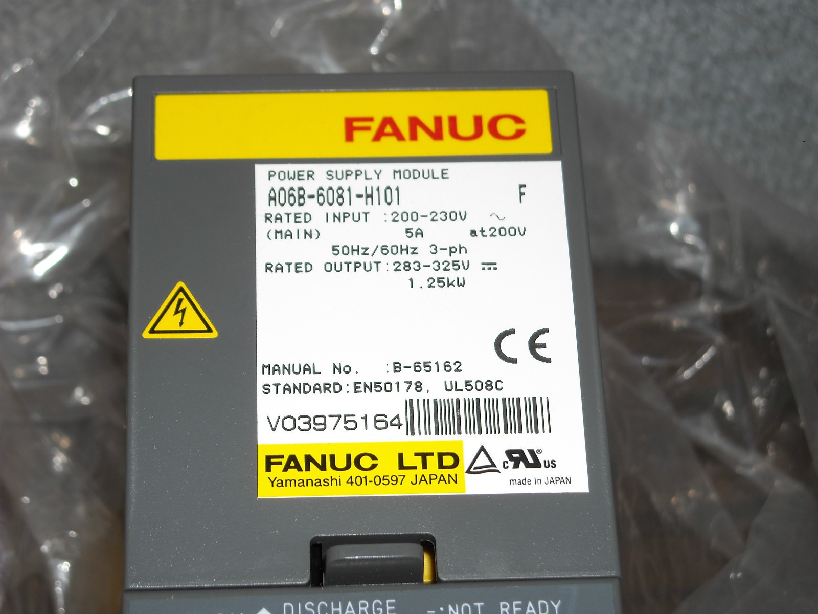 A06B-6081-H101 Fanuc power supply module used