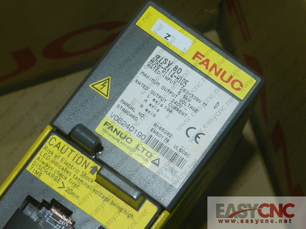 A06B-6114-H105 Fanuc servo amplifier module aiSV80 used