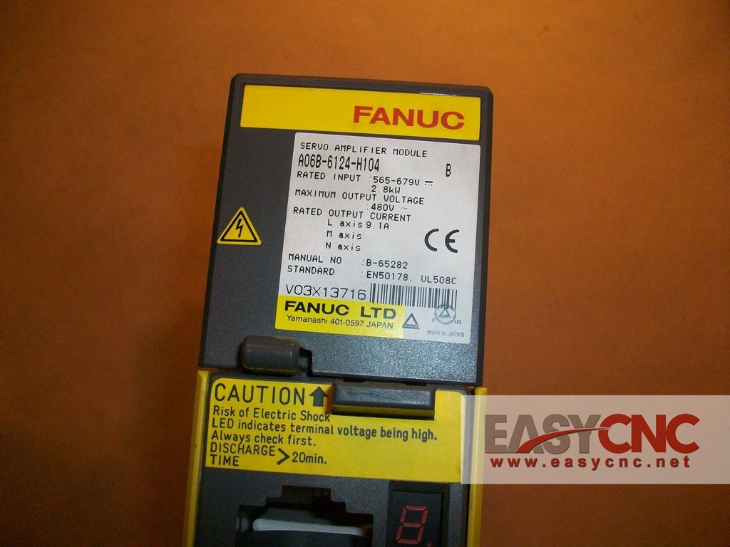 A06B-6124-H104 Fanuc servo amplifier aiSV40HV new