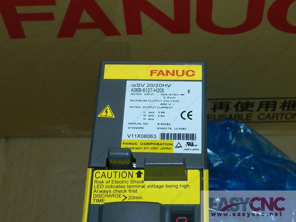 A06B-6127-H205 Fanuc servo amplifier aiSV20/20HV new