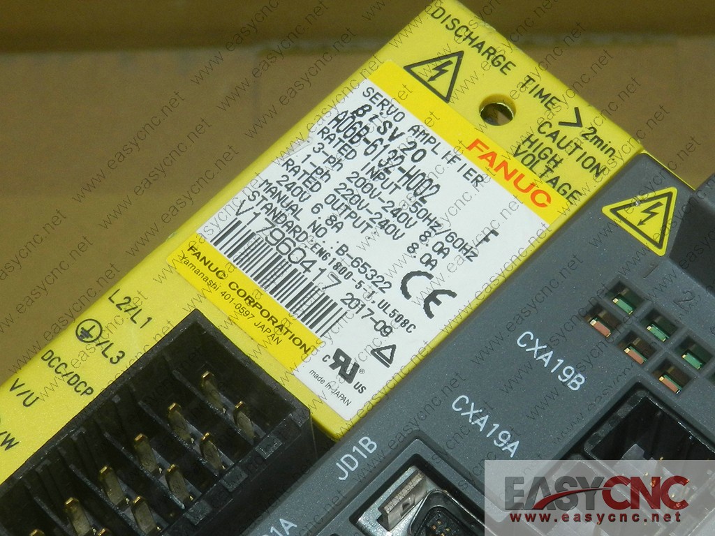 A06B-6132-H002 Fanuc servo amplifer module Bisv20 used