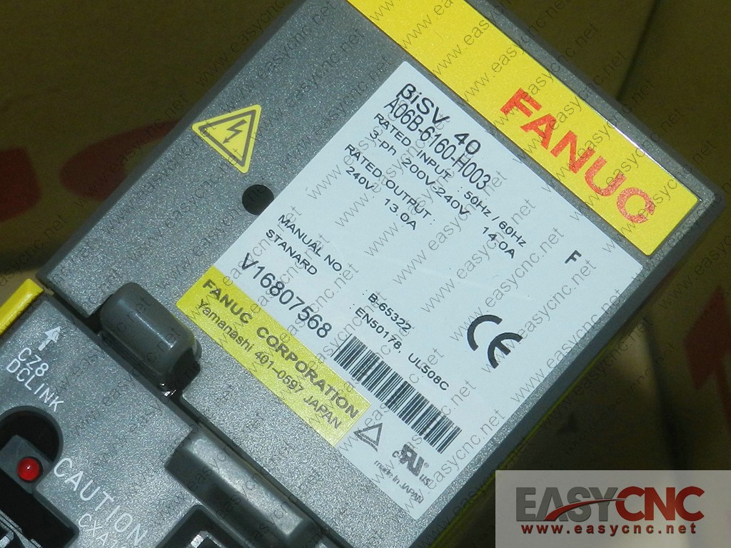 A06B-6160-H003 Fanuc servo amplifer module Bisv40  used
