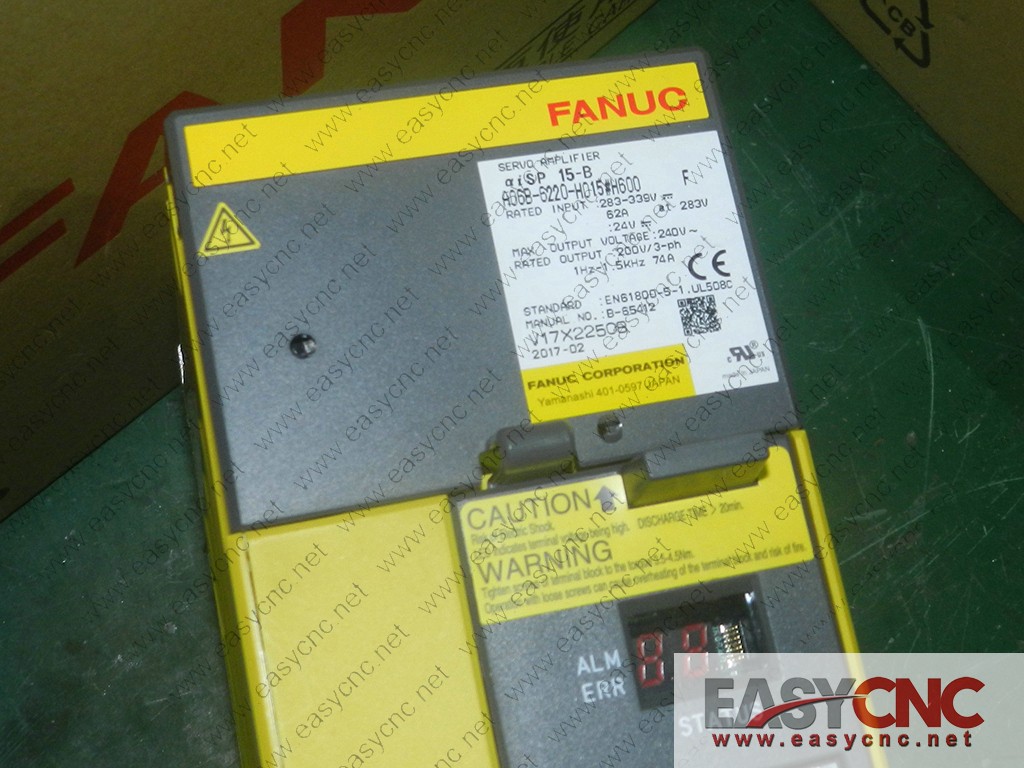 A06B-6220-H015#H600 Fanuc spindle amplifier aiSP22-B used