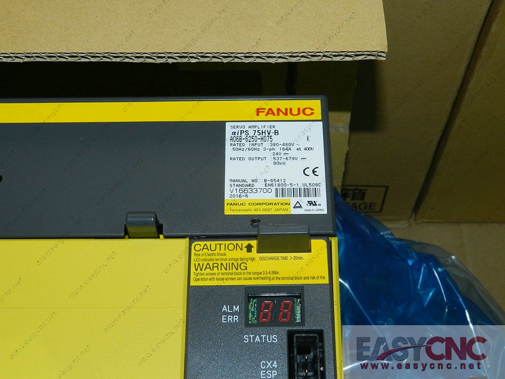 A06B-6250-H075 Fanuc power supply module aiPS75HV-B new