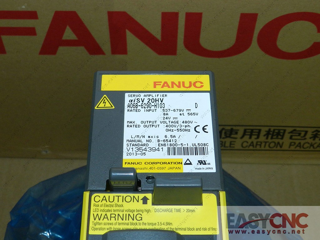 A06B-6290-H103 Fanuc servo amplifier aiSV20HV-B new