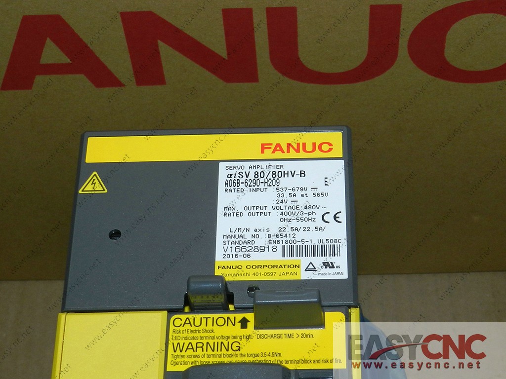 A06B-6290-H209 Fanuc servo amplifier aiSV80/80HV-B new