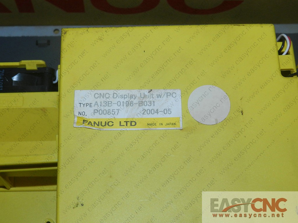 A13B-0196-B031 Fanuc cnc display unit w/pc used