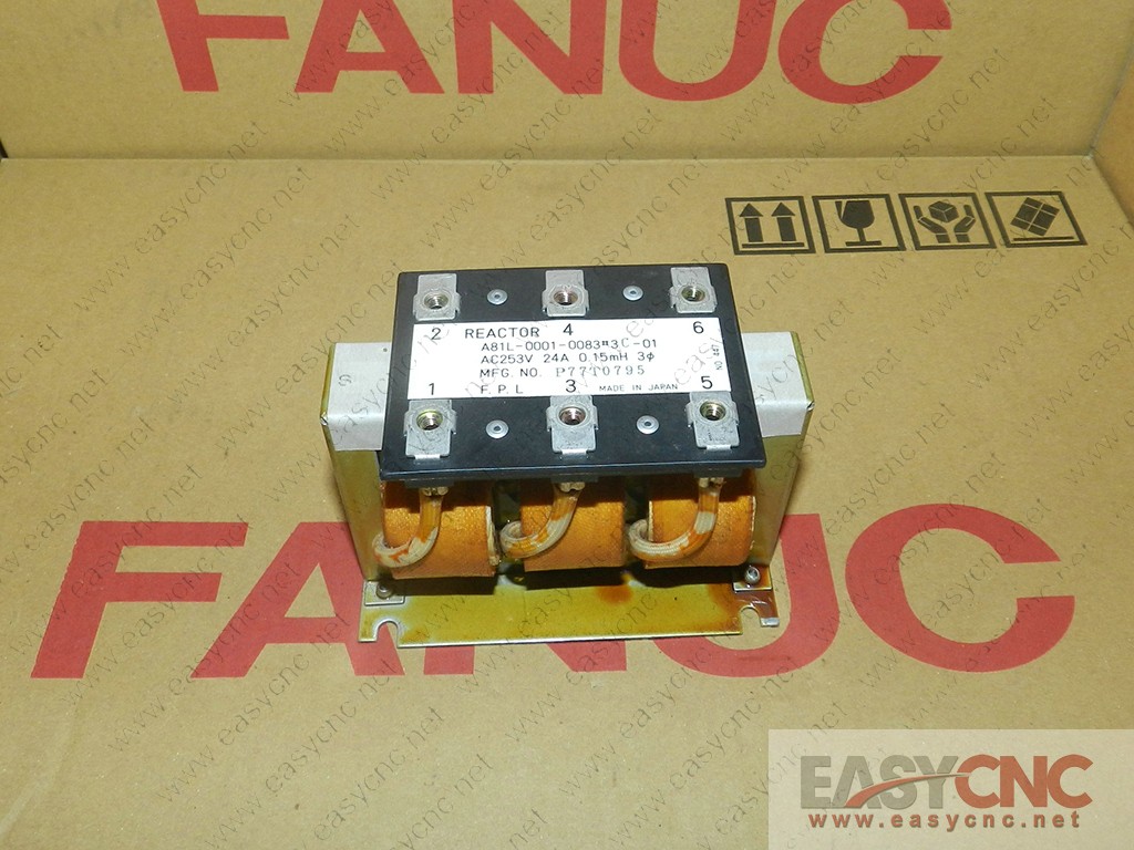 A81L-0001-0083#3C-01 Fanuc reactor ac253v 24a 0.15mh used