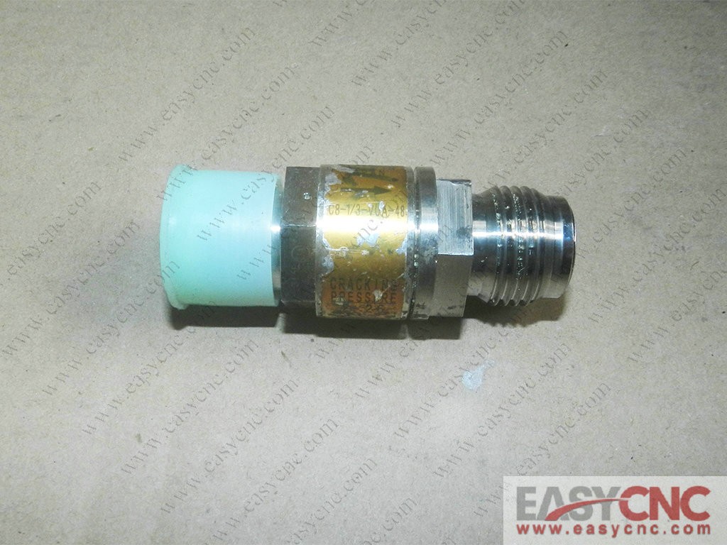 C8-1/3-VUA-48 cracking pressure used