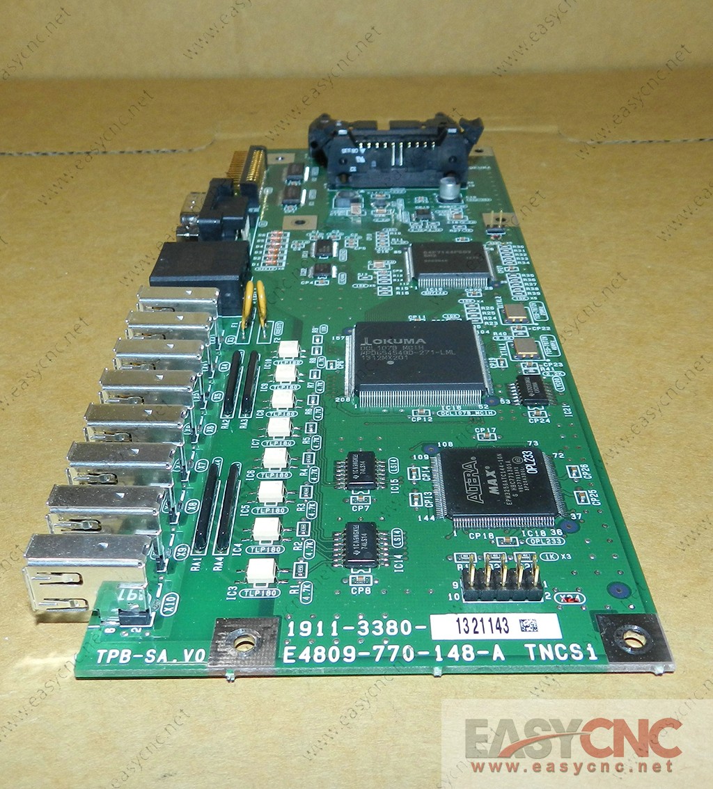 E4809-770-148-A OKUMA OSP-P200 SSU BASE CARD 1911-3380-1321143 used