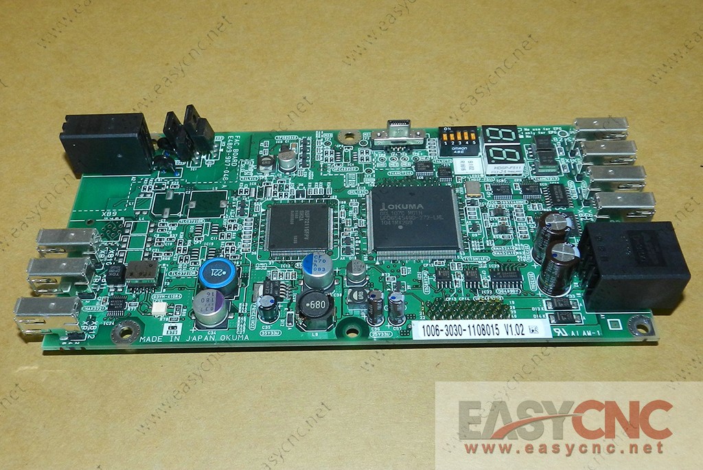 E4809-907-048-A OKUMA FAC BOARD 1006-3030-1108015 used