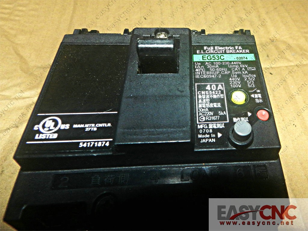 EG53C Fuji Circuit Breaker used