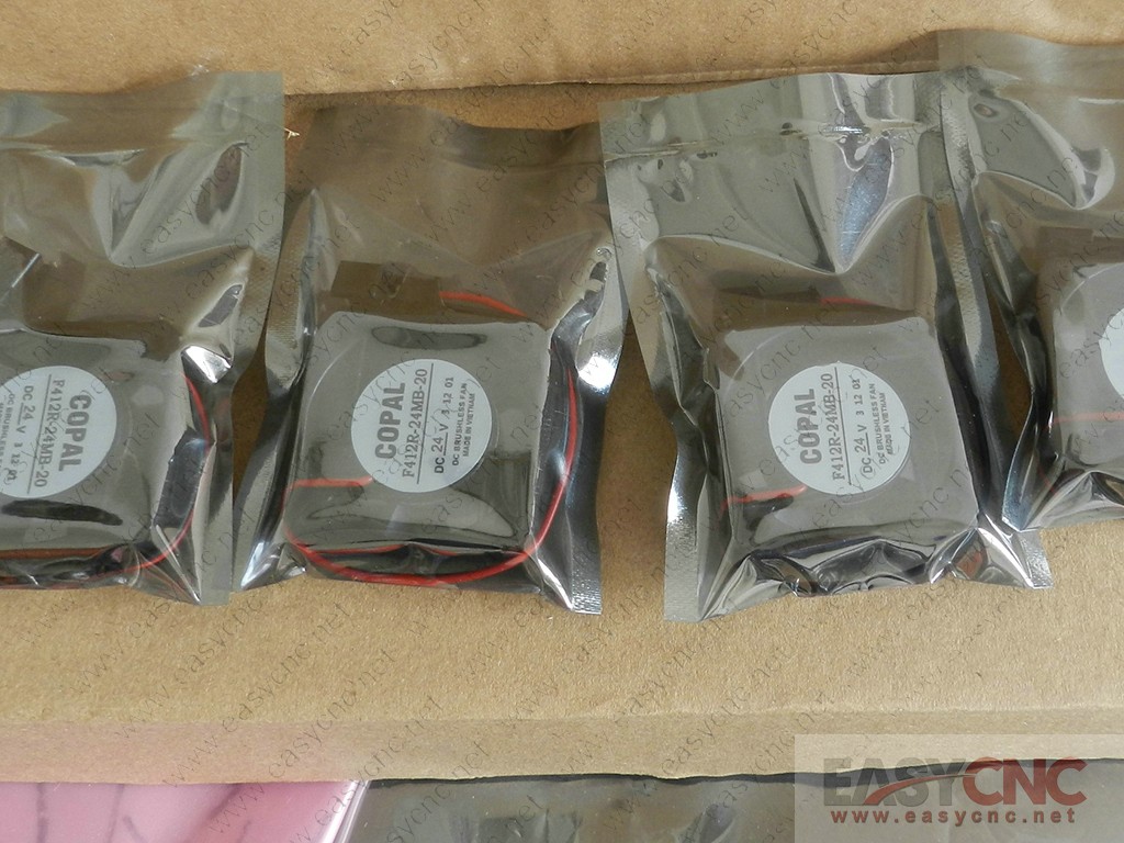 F412R-24MB-20 Copal fan 24vdc 2 wire new