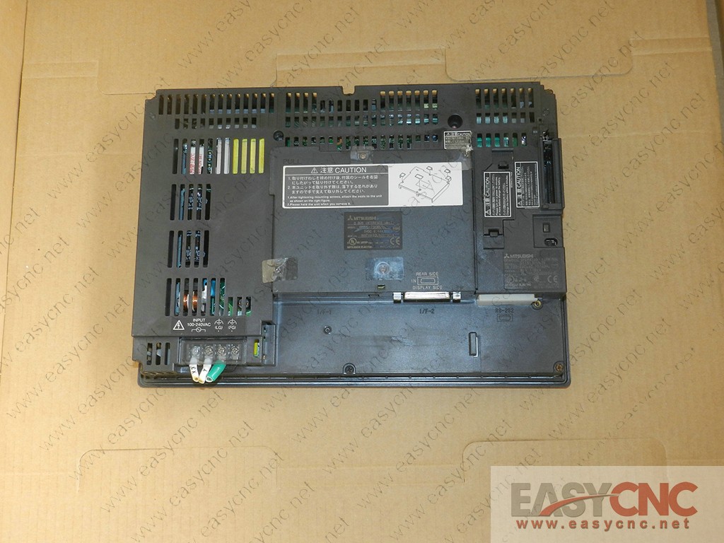 GT1572-VNBA Mitsubishi graphic operation terminal with Q bus interface unit GT15-75QBUSL used