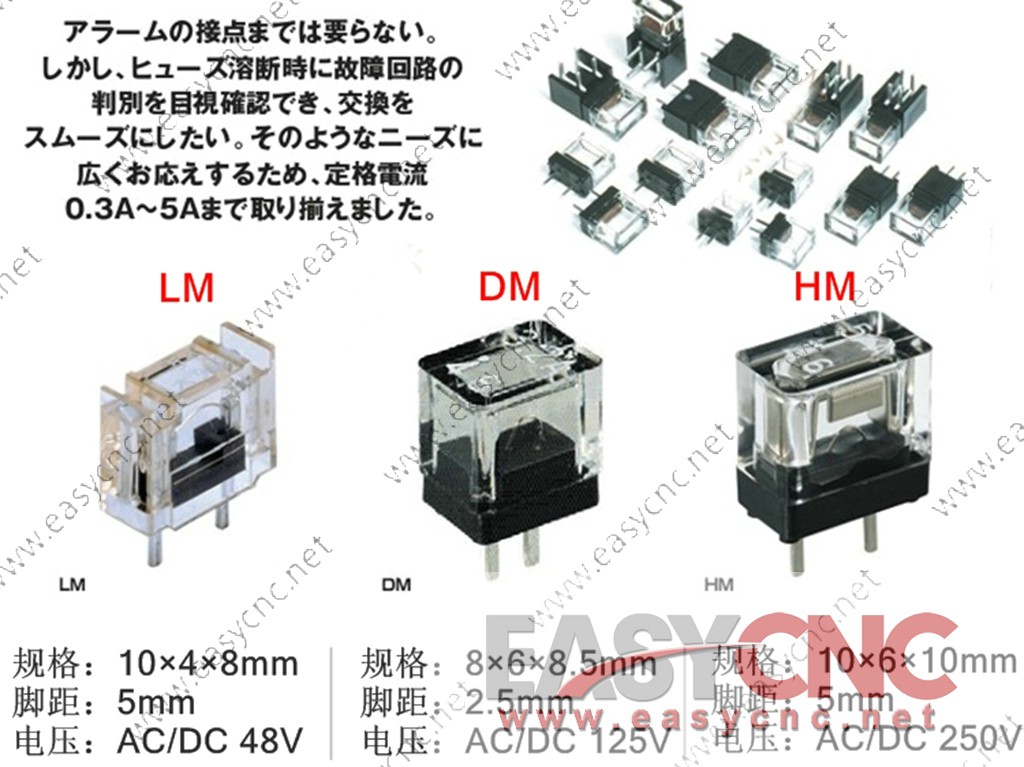 A60L-0001-0172/DM05 Fanuc fuse brand daito 0.5A new
