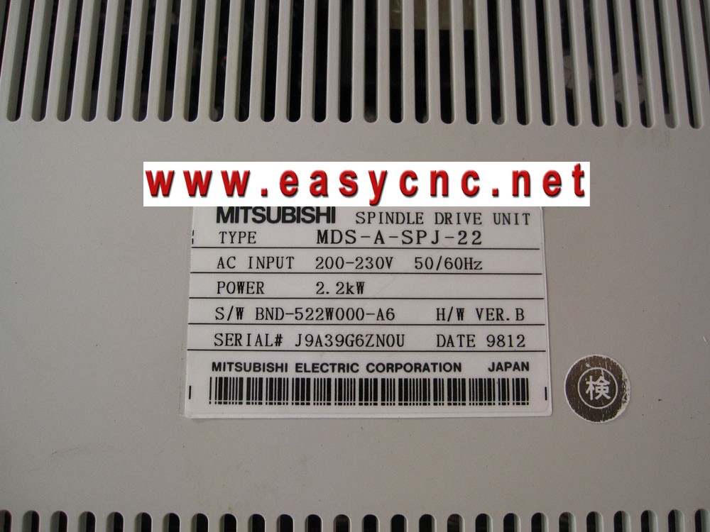 MDS-A-SPJ-22 Mitsubishi spindle drive used
