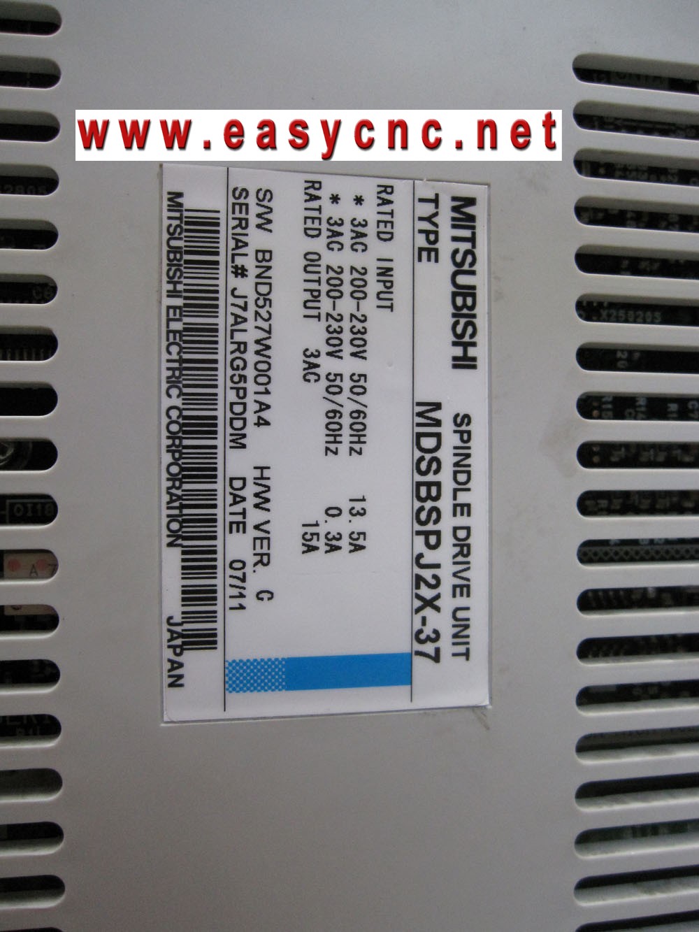 MDS-B-SPJ2X-37 Mitsubishi spindle driver unit used