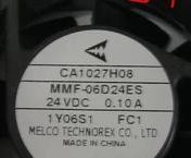 CA1027H08 MMF-06D24ES-FC1 Mitsubishi fan 24vdc 0.09A 60*60*25mm new