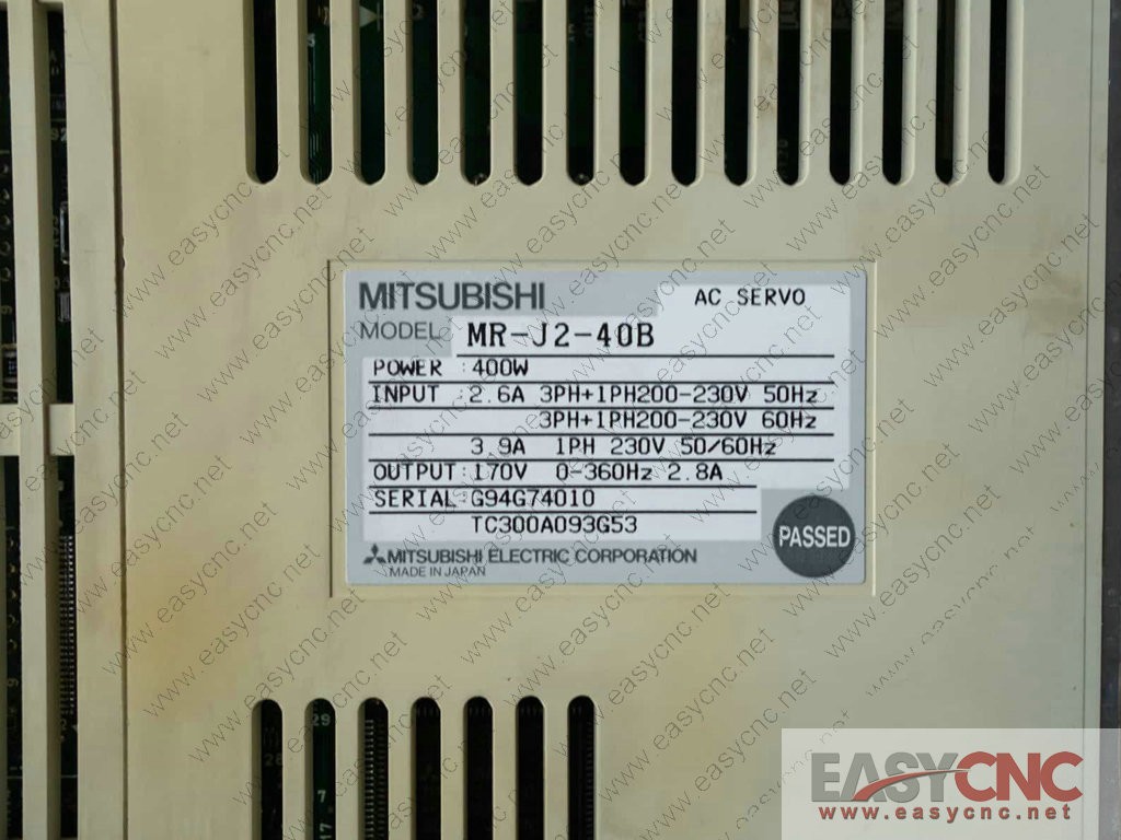 MR-J2-40B Mitsubishi servo driver used