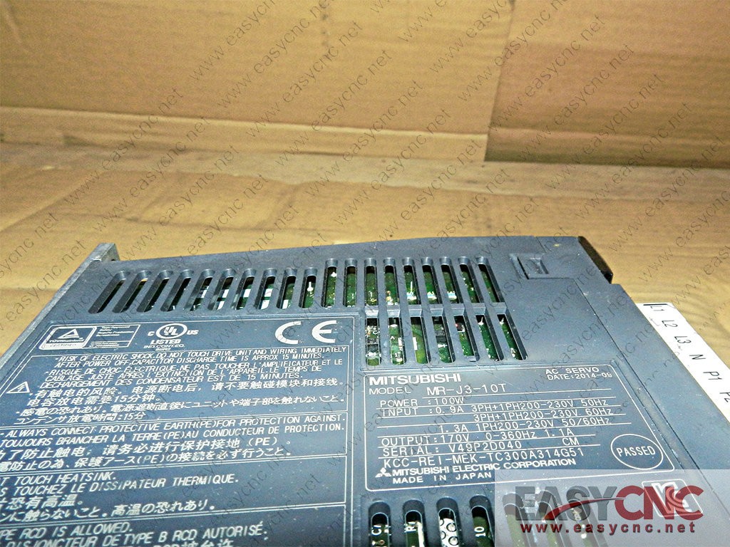 MR-J3-10T Mitsubishi AC servo used