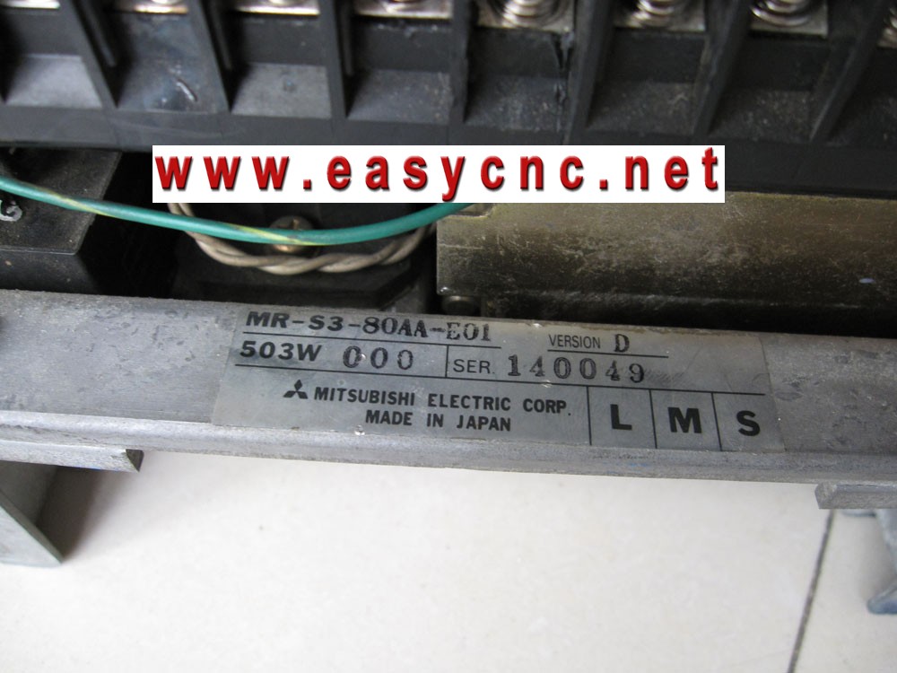 MR-S3-80AA-E01 Mitsubishi servo drive used