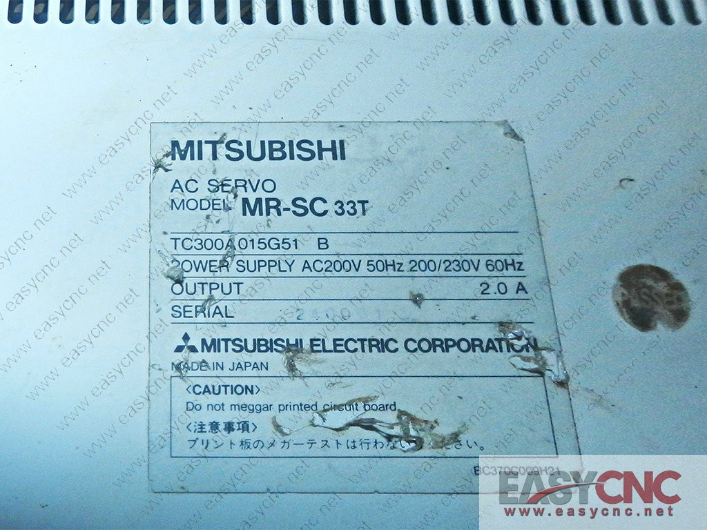 MR-SC33T Mitsubishi AC servo used