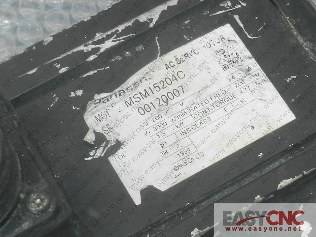 MSM15204C Panasonicac servo Motor used ac servo motor used