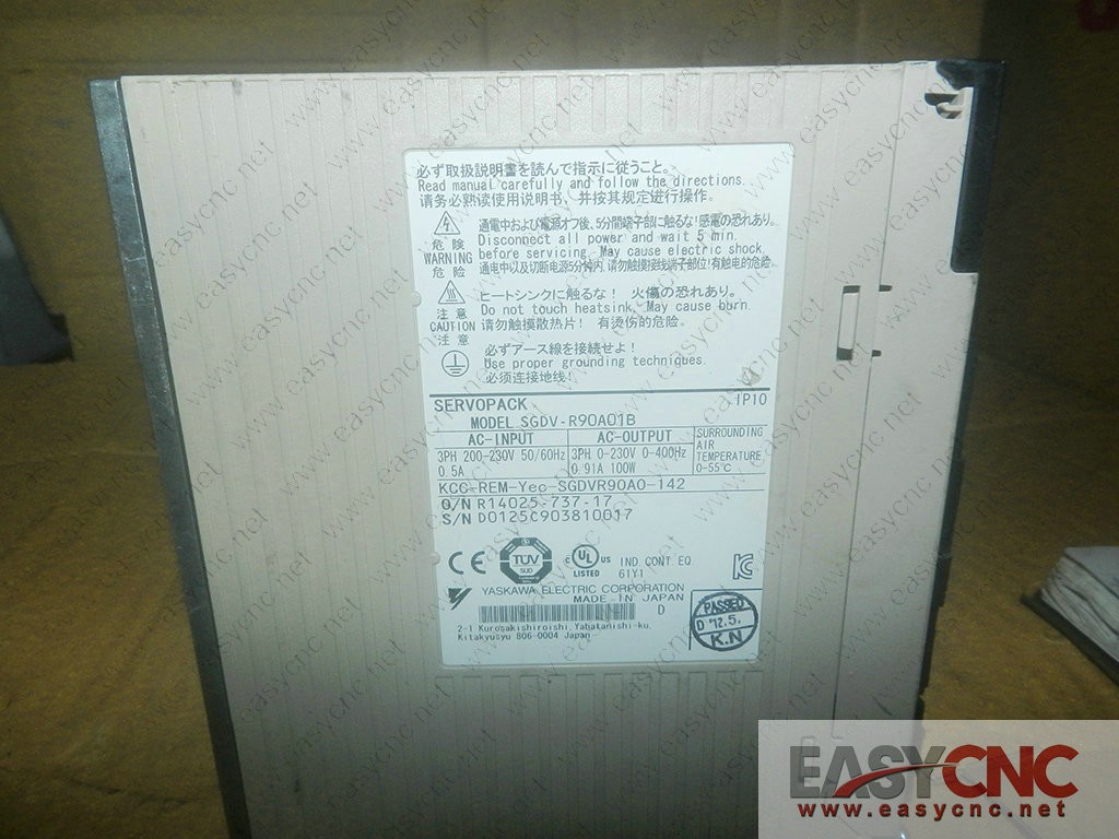 SGDV-R90A01B Yaskawa servopack used