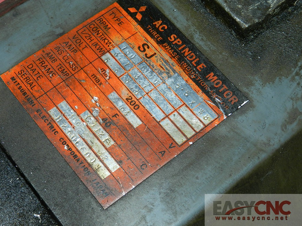 SJ-5.5X Mitsubishi spindle motor used