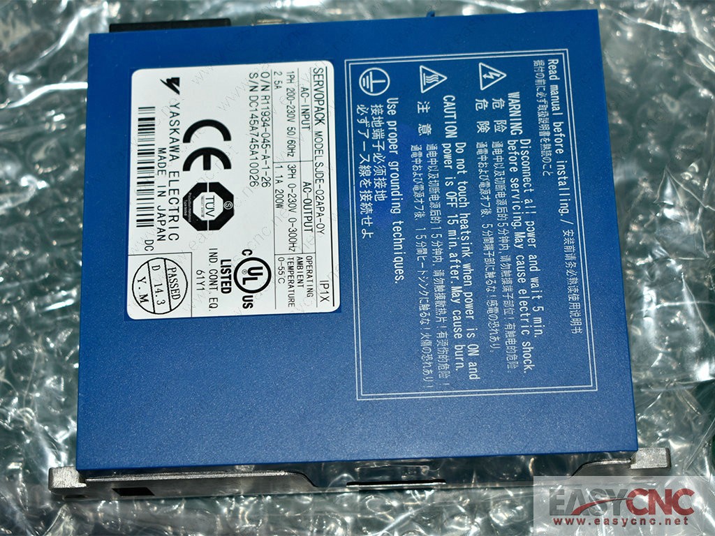 SJDE-02APA-0Y Yaskawa servo drive new